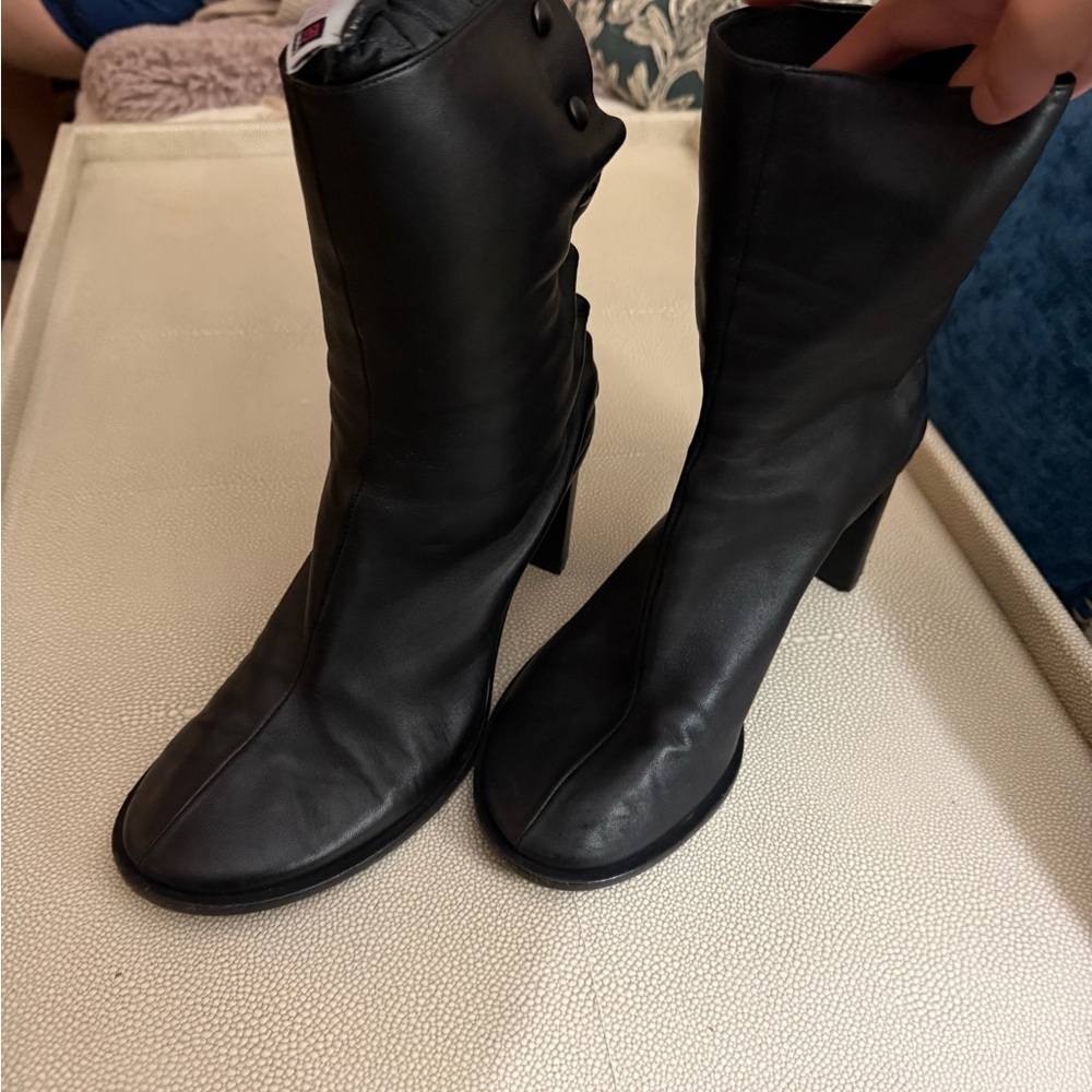 The Row Black Heeled Boots
